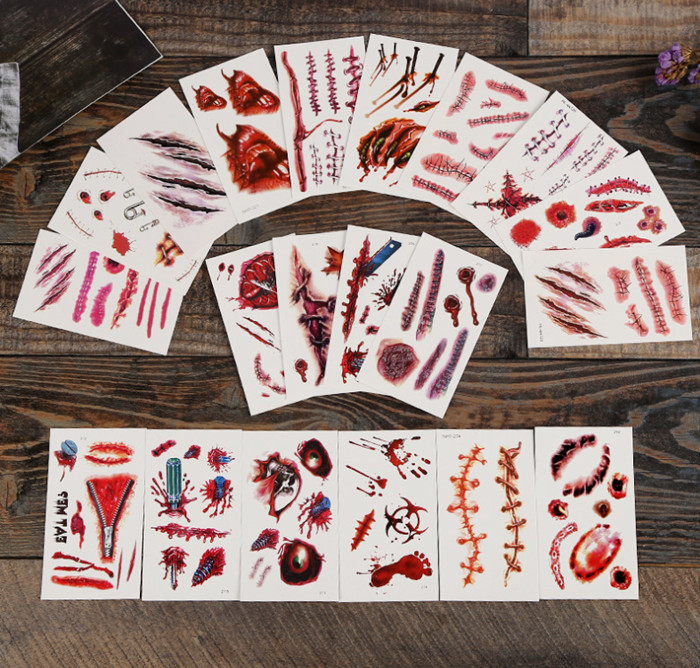temporary Holloween tattoo stickers