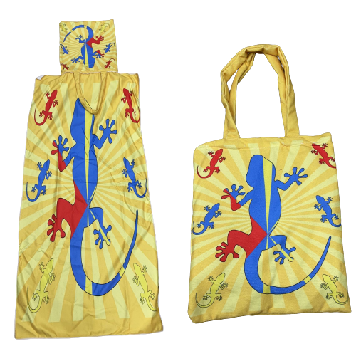 beach towel with bag