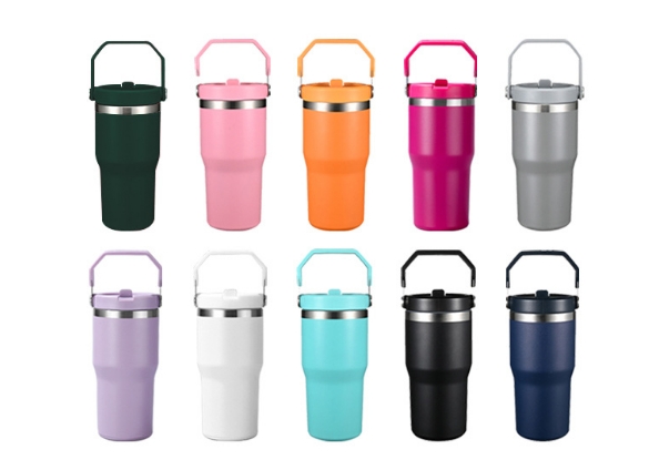  Car Cup 40oz Handle Thermos Cup